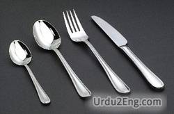 cutlery Urdu Meaning