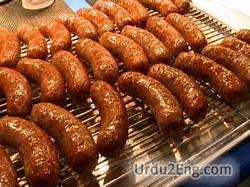 sausage Urdu Meaning