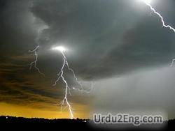 thunder Urdu Meaning