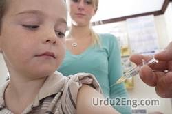 vaccination Urdu Meaning