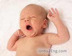 yawning Urdu Meaning